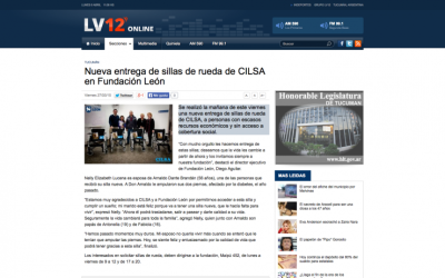 Nueva entrega de sillas de rueda de CILSA en Fundación León