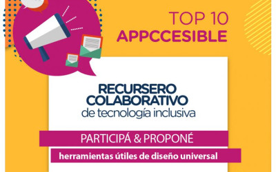 Top 10 Appccesible: recursero colaborativo sobre tecnología inclusiva