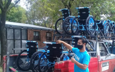 CILSA donó 20 sillas de ruedas de traslado a centros de vacunación contra el COVID-19 de la ciudad de Santa Fe
