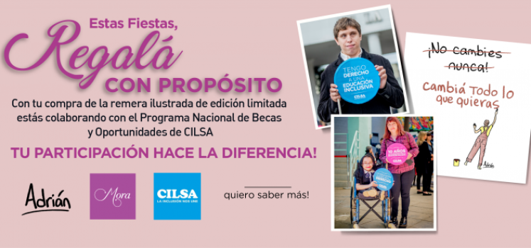 CILSA, Mora y Adrián Cossettini lanzaron la campaña solidaria “Cambiá todo lo que quieras”