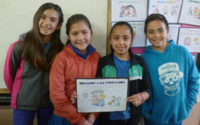 Acciones con alumnos de la Escuela Lisandro Aguirre